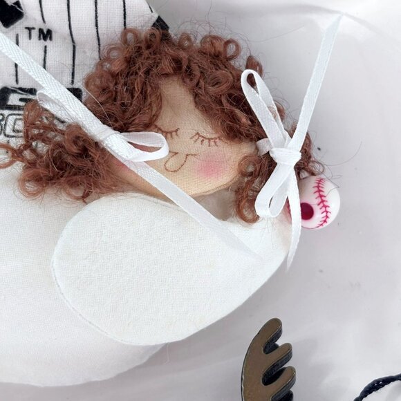 Chicago White Sox Ornaments Lot – Boelter Reindeer + Fabric Angel – MLB Licensed - Picture 4 of 6